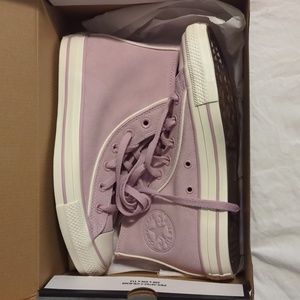 Converse Hi-Top shoes/ phantom violet suede